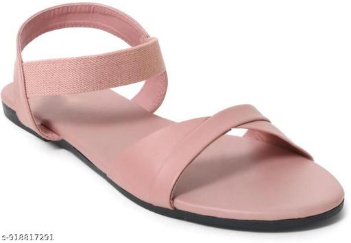 VELMYN Flats For Women Pink Slip On Sandals For Women Chain Design Flats Women Footwear Stylish Fancy Daily Use Office Wear Party Wear Casual Ladies Flat Sandals Slippers Chappal Latest Fashion Trendy Comfortable Lightweight Designer - MC-FASHIONS.COM