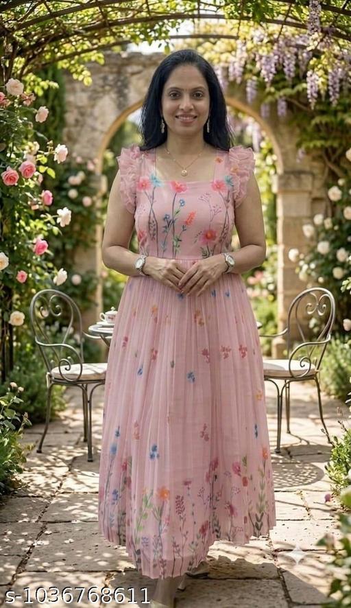 WOMEN"S NEW DESIGN ATTRACTIVE LOOK FLORAL GOWN (SINGAL PICS) - MC-FASHIONS.COM