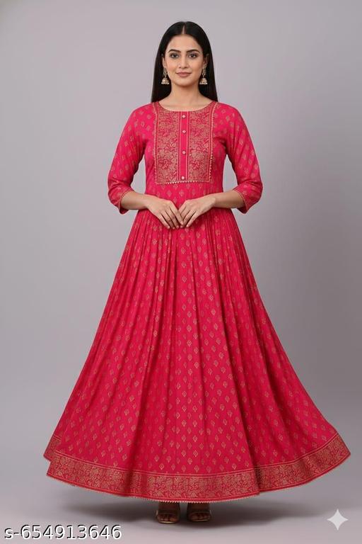 Sagsi Women Rayon Ethnic Wear for Casual and Festive Occasions Gold Printed Straight Fit Kurti(Black) |Ethnic Kurti for Women|Kurtis & Kurtas |Simple & Party Wear Kurti| - MC-FASHIONS.COM