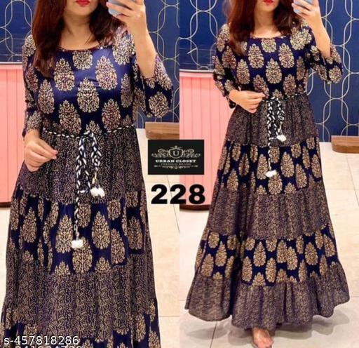 FZ STYLISH GOLDEN GOWN - MC-FASHIONS.COM