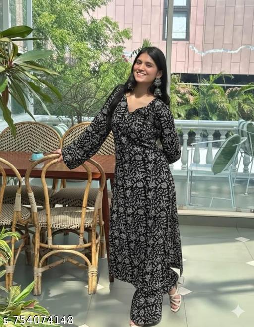 DagalizWomen Floral Printed Regular Kurta with Palazzos - MC-FASHIONS.COM