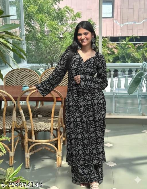 DagalizWomen Floral Printed Regular Kurta with Palazzos - MC-FASHIONS.COM