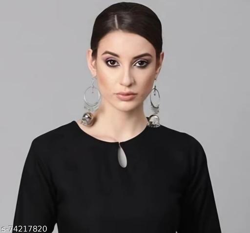 WELL STYLE BLACK KURTA PLAZZO SET - MC-FASHIONS.COM