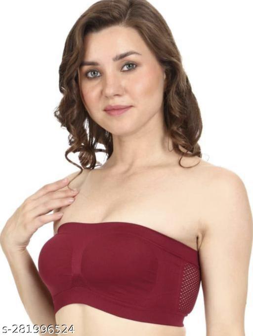 Sexy woman  & Girls  non padded Tube bra (pack of 1) Pack of 1  non padded Fancy Ladies Non padded  woman  & Girls non padded Bandeau bra  Woman  Cotton STRAPLASS  Bra  Sport Bra Fancy Ladies Non padded  woman  & Girls  non padded Tube bra (pack of 1 - MC-FASHIONS.COM