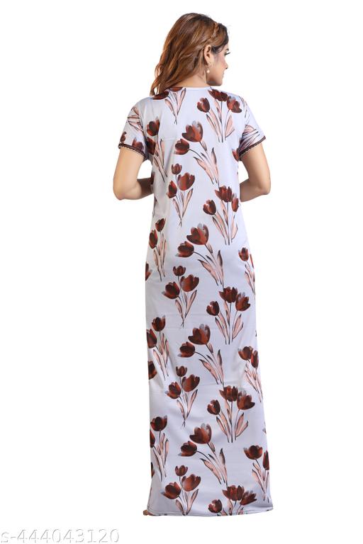 womens printed nightdress -nighty- maxi-nightwear - MC-FASHIONS.COM