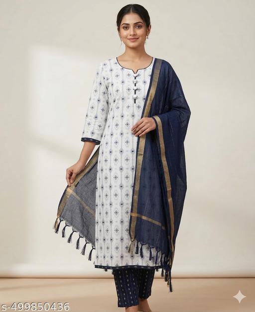 Stylish Cotton Kurti Combo Set with Dupatta - MC-FASHIONS.COM