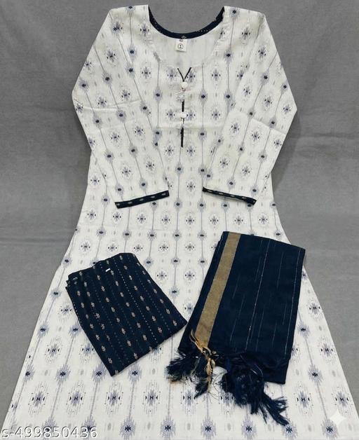 Stylish Cotton Kurti Combo Set with Dupatta - MC-FASHIONS.COM