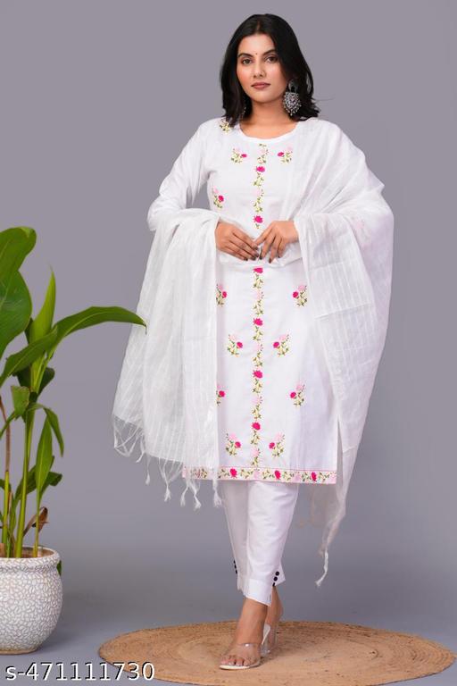 महिलाओं का कढ़ाई कुर्ता सेट | महिलाओं का कुर्ता सेट जो शानदार है | शादियों, पार्टियों और त्योहारों के लिए परिधान | - MC-FASHIONS.COM