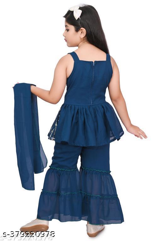 Stylish Designer Girls Top and Plazo Set | Festive & Daily Wear Ethnic Outfit for Kids (0-14 Years) – Nycfashion - MC-FASHIONS.COM