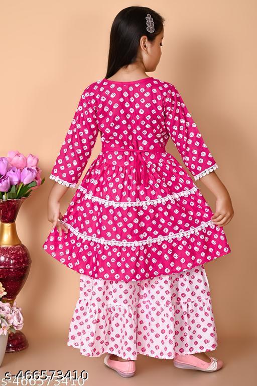 Girls Ethnic Kurta Sarara Set - MC-FASHIONS.COM