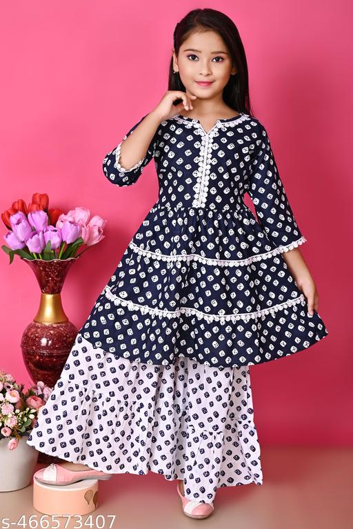Girls Ethnic Kurta Sarara Set - MC-FASHIONS.COM
