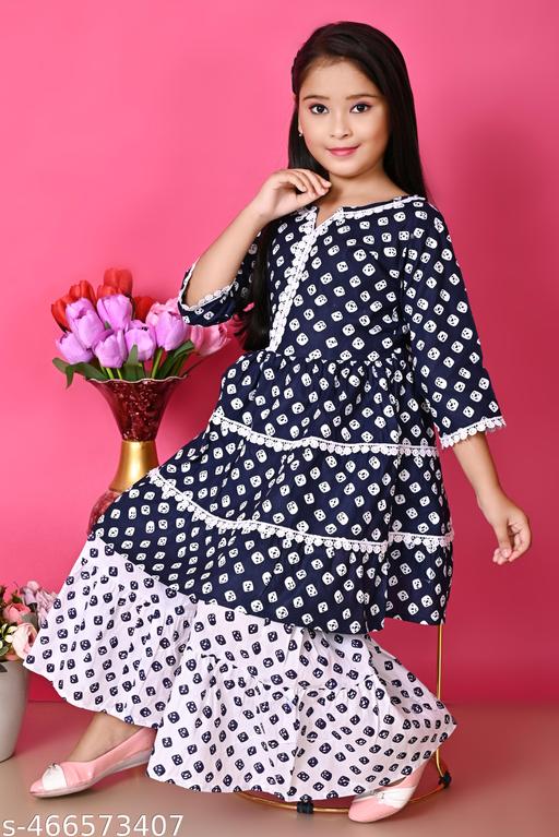Girls Ethnic Kurta Sarara Set - MC-FASHIONS.COM