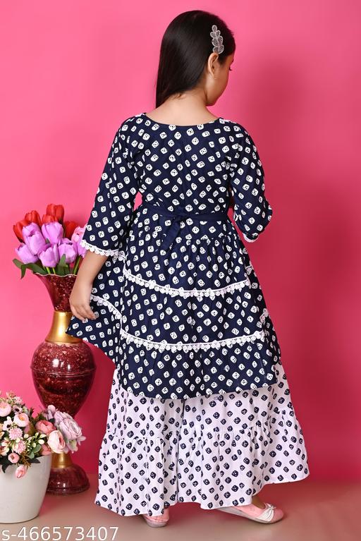 Girls Ethnic Kurta Sarara Set - MC-FASHIONS.COM