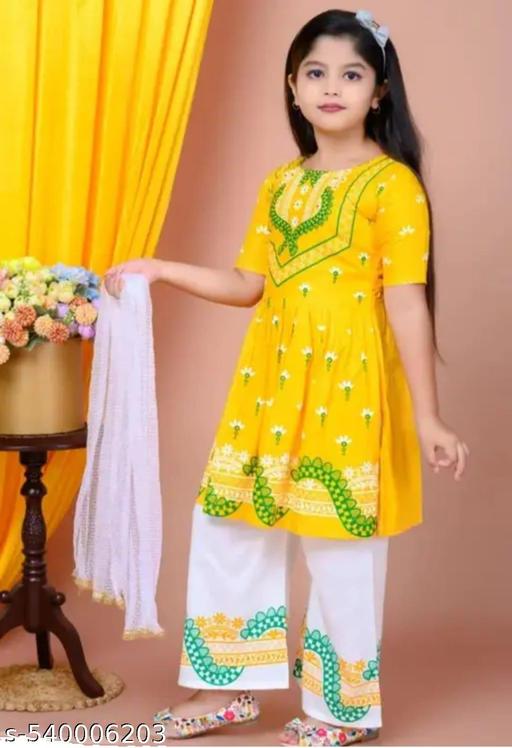 New Trendy Fastive Kurta Set with Dupatta - MC-FASHIONS.COM