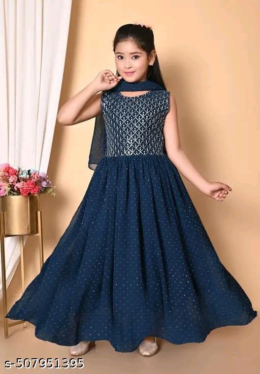 Sleeveless Girl Dress with Dupatta – Perfect for Special Occasions - MC-FASHIONS.COM