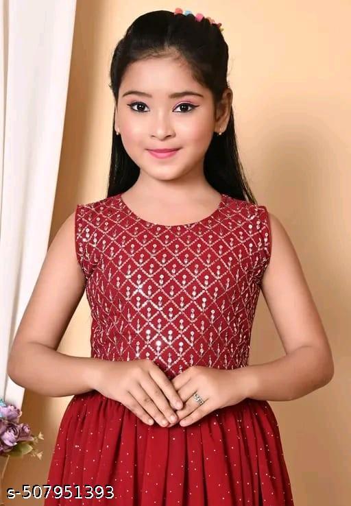 Sleeveless Girl Dress with Dupatta – Perfect for Special Occasions - MC-FASHIONS.COM