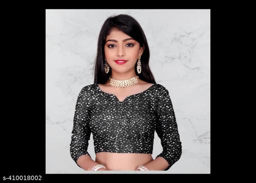 बच्चों की रफल नीली साड़ी - MC-FASHIONS.COM
