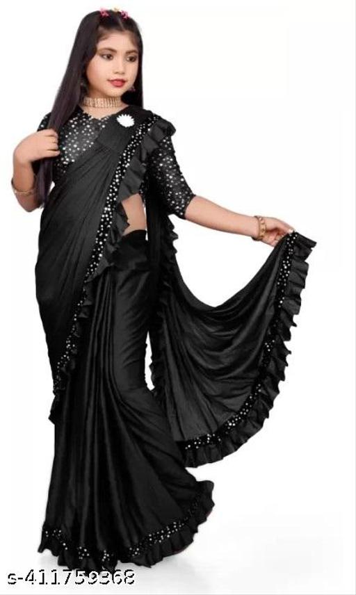 WEDDING PARTY AND FESTIVAL WEAR BABY GIRL SAREE - MC-FASHIONS.COM
