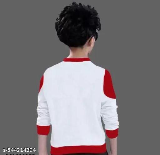 KIDS ROUND NECK FULL SLEEVES PRINTED REGULAR FITTED COTTON T-SHIRT - MC-FASHIONS.COM