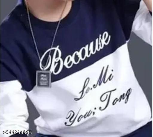 KIDS ROUND NECK FULL SLEEVES PRINTED REGULAR FITTED COTTON T-SHIRT - MC-FASHIONS.COM