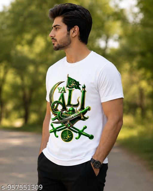 Graphic Muharram Printed round neck t shirt - MC-FASHIONS.COM