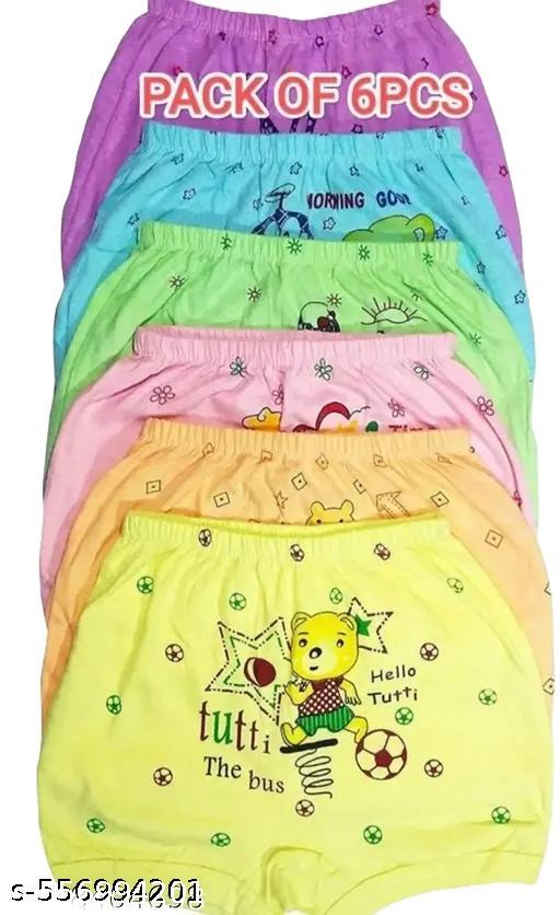 6 pcs combo Boys and girls Lite Shorty with multicolor 100% pure cotton - MC-FASHIONS.COM