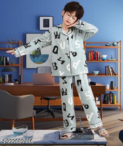 Modern Trendy Boys Printed  night sut - MC-FASHIONS.COM