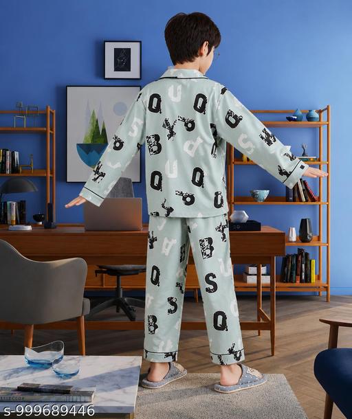 Modern Trendy Boys Printed  night sut - MC-FASHIONS.COM