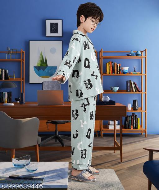 Modern Trendy Boys Printed  night sut - MC-FASHIONS.COM