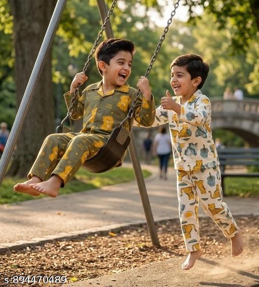 Cozevo Boys cotton nightsuit,  Boys summer nightsuit, nightsuit, girls nightsuit, KIds summer nightsuit, best offer, combo pack , pack of 2 - MC-FASHIONS.COM