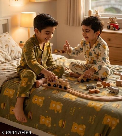Cozevo Boys cotton nightsuit,  Boys summer nightsuit, nightsuit, girls nightsuit, KIds summer nightsuit, best offer, combo pack , pack of 2 - MC-FASHIONS.COM