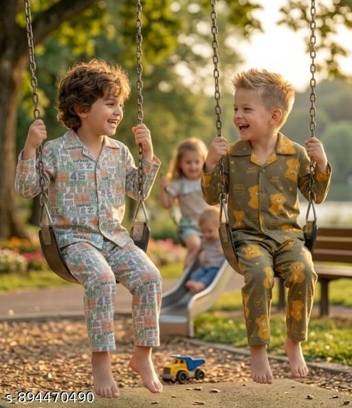 Cozevo Premium & Superior Boys  summer nightsuit, Summer cotton printed Kids nightsuit, Combo pack, kids daily wear nightwear Pack of 2, Boys cotton Pajama Shirt, Kids summer printed cotton nightsuit combo pack - MC-FASHIONS.COM