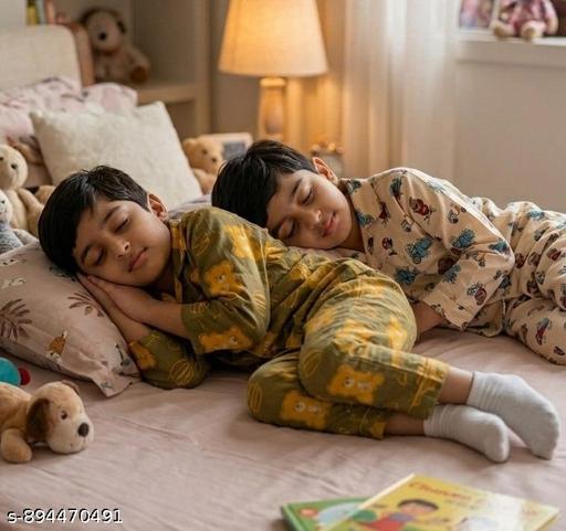 Cozevo Boys cotton nightsuit,  Boys summer nightsuit, nightsuit, girls nightsuit, KIds summer nightsuit, best offer, combo pack, pack of 2 set - MC-FASHIONS.COM