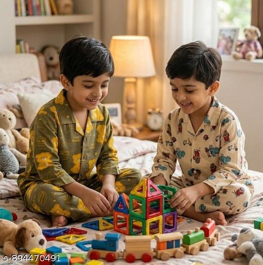 Cozevo Boys cotton nightsuit,  Boys summer nightsuit, nightsuit, girls nightsuit, KIds summer nightsuit, best offer, combo pack, pack of 2 set - MC-FASHIONS.COM