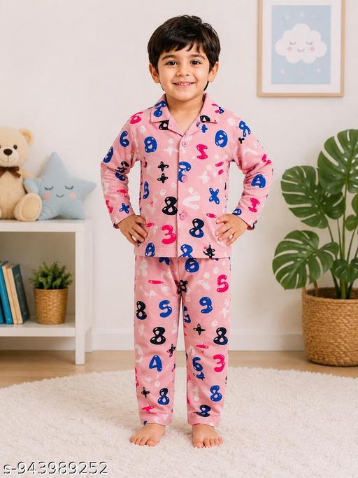 TRENDY KIDS COTTON NIGHT SUIT PACK OF 2 - MC-FASHIONS.COM