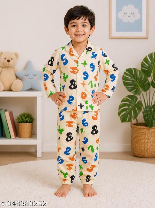 TRENDY KIDS COTTON NIGHT SUIT PACK OF 2 - MC-FASHIONS.COM