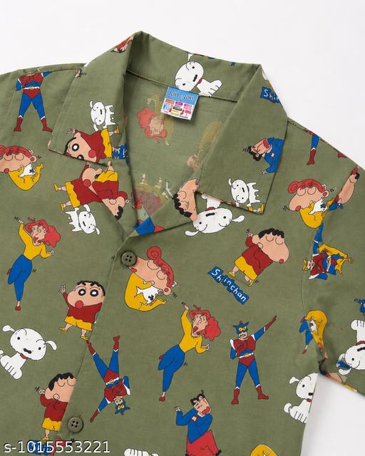 Tony and Jony Summer Casual Nightwear Premium Cotton Printed Night Suit Set for Boys – Fun Cartoon Character Design - MC-FASHIONS.COM