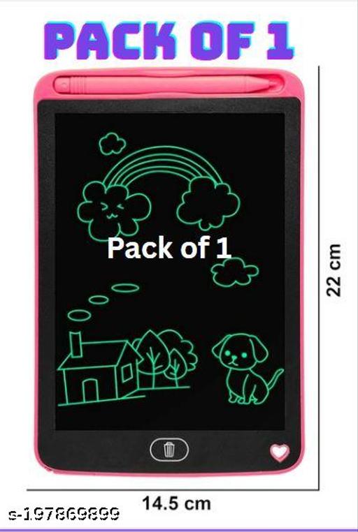 Ankirant® LCD Premium Quality BOLD Text LCD 8.5 Inch Writing Tablet/Drawing Board/Doodle Board/Writing Pad Portable E Writer Educational Toys Multipurpose DIGITAL paperless magic LCD SLATE NOTEPAD & TABLET with PEN ERASER button SKETCH BOOK Larning Toi Children's Boys Girls  Pre- School years - MC-FASHIONS.COM