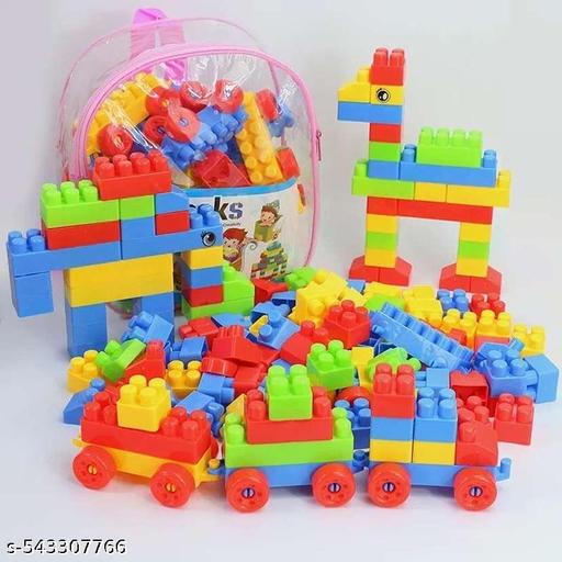 plastic building blocks 100 pcs for kids building blocks toy for kids puzzle games for kids toys for children educational & learning toy for kids, girls & boys 100 block - MC-FASHIONS.COM