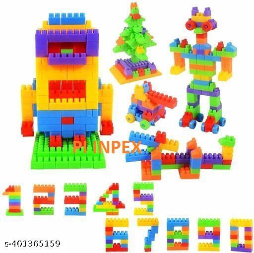 Best Baby Gift 100 PCS Building Blocks,Creative Learning Educational Toy for Kids Puzzle Assembling Shape Building Unbreakable Toy Set (100 Pieces) - MC-FASHIONS.COM