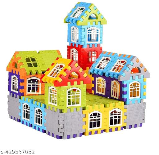 Home Building Block 80+ pieces Educational DIY House Blocks - Creative Building Activity Educational Toys Learning Plastic Puzzles Windows Kids Early Game Set for Children Boys & Girls 2,3,4,5,6,7+ Years old Activity toy gift under 200 100 Cactus Pillow Cushion Soft Book Todder LCD Cactus - MC-FASHIONS.COM