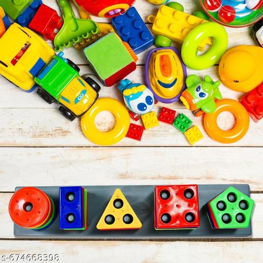 Geometric Angle Blocks, Sorting & Stacking Toys for Toddlers and Kids Preschool, Colour Stacker Shape Sorter Gift Educational Blocks Learning Toy 1 2 3 Years Boys Girls, 26 Pcs - MC-FASHIONS.COM