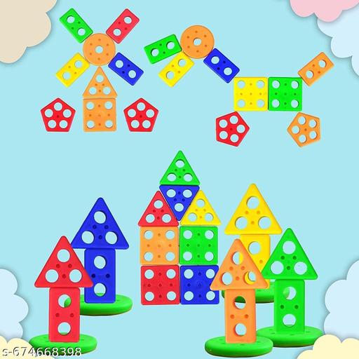 Geometric Angle Blocks, Sorting & Stacking Toys for Toddlers and Kids Preschool, Colour Stacker Shape Sorter Gift Educational Blocks Learning Toy 1 2 3 Years Boys Girls, 26 Pcs - MC-FASHIONS.COM