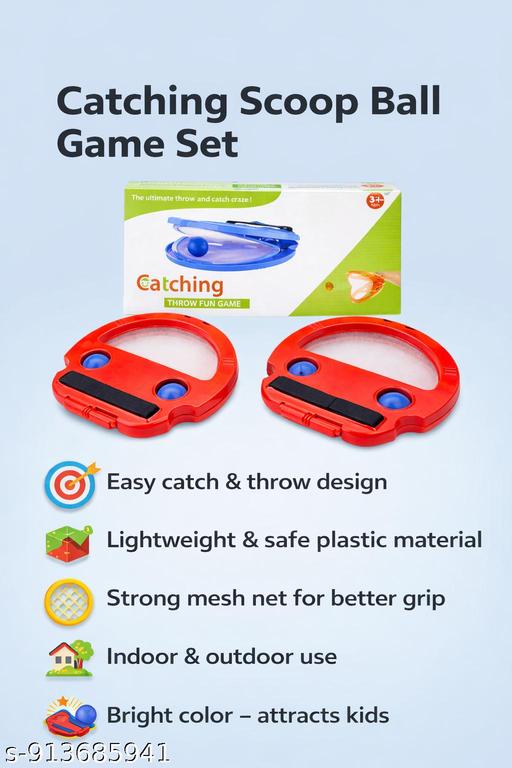 Backyard Fun Racket Set | Catching Scoop Ball for Kids | Strong Mesh Design Prevents Ball from Falling Out - MC-FASHIONS.COM