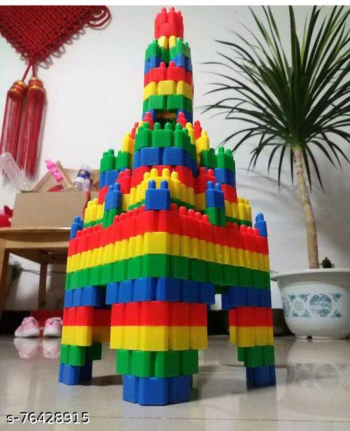 300+ Pcs Building Blocks for Kids Bullet-Shaped Construction DIY Puzzle Toys Plastic Assembly Stacking Toys 3D Early Educational Childhood Toys Birthday Gift for Boys Girls 3-8 Years - MC-FASHIONS.COM