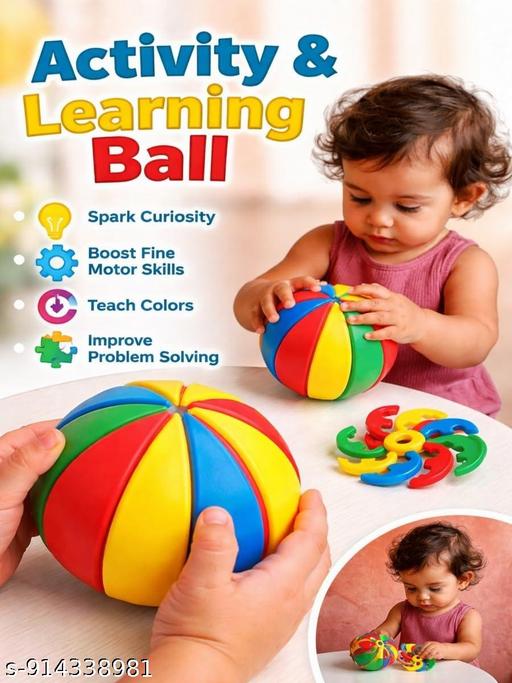 Kids Smart Activity 3D Geometry Toy, Educational Assembly Blocks for Mental Stimulation, Early Learning Circular Puzzle for Boys & Girls Creative Play (Non-Toxic) - MC-FASHIONS.COM