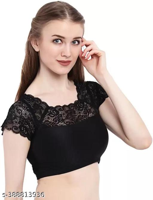 Latest Women Lace Blouse Black - MC-FASHIONS.COM