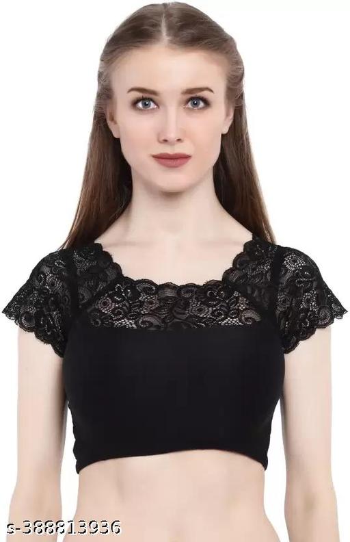 Latest Women Lace Blouse Black - MC-FASHIONS.COM