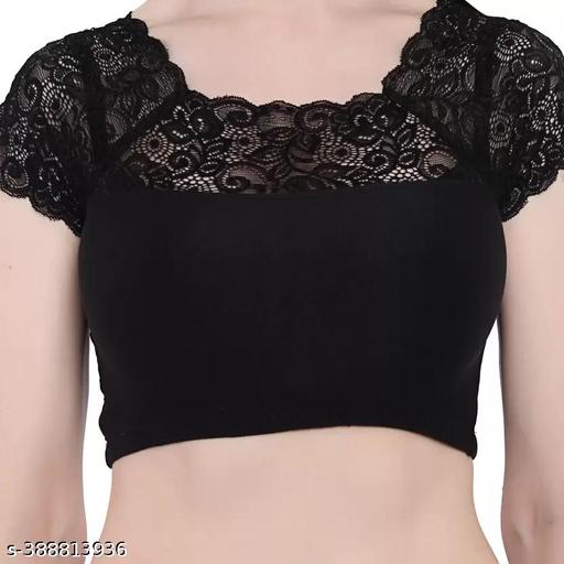 Latest Women Lace Blouse Black - MC-FASHIONS.COM