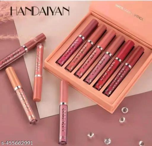 Sajuma Beauty new velvet long lasting waterproof non transfer liquid matte lipstick set of 6 - MC-FASHIONS.COM